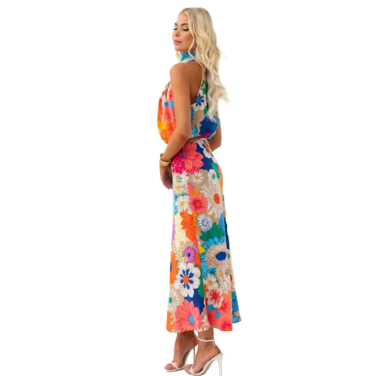 Isla Bloom Halter Midi Dress