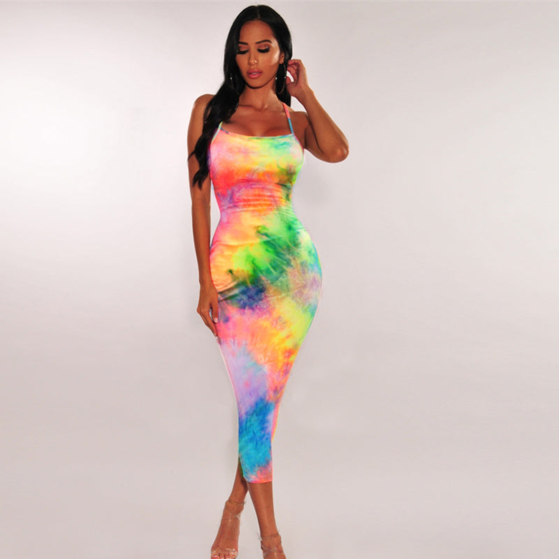 Soleil Tie-Dye Bodycon Dress