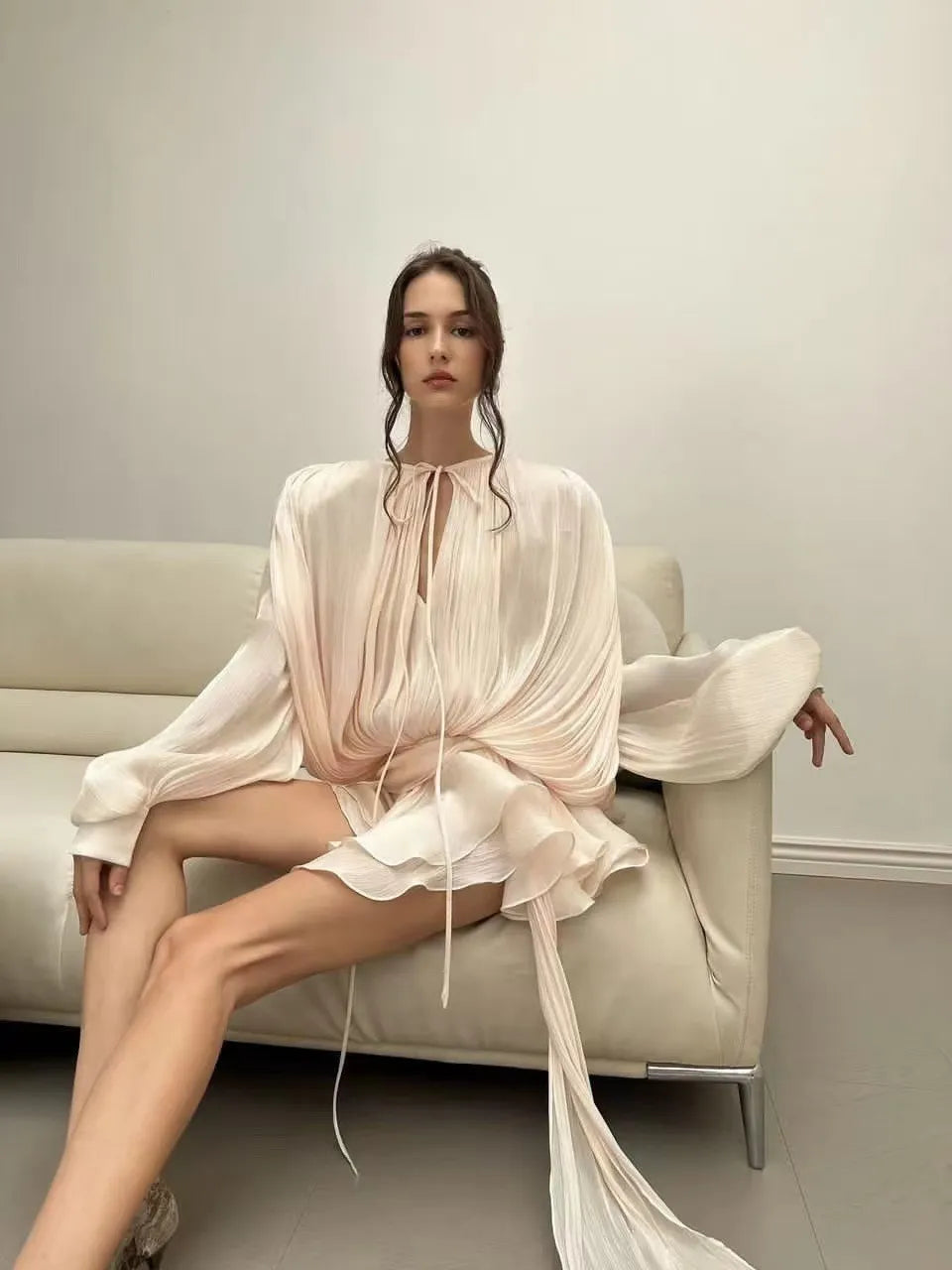 Lotus Luxe Mini Dress
