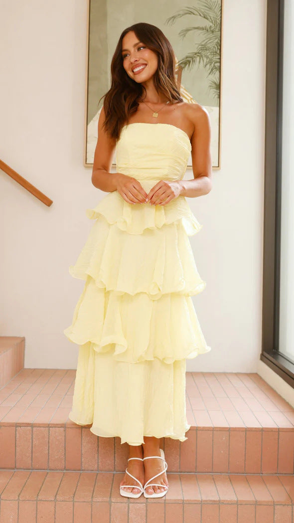 Celeste Ruffle Maxi Dress