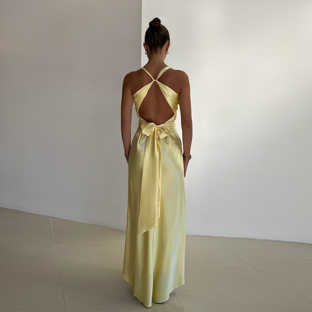 Luna Luxe Satin A-Line Dress