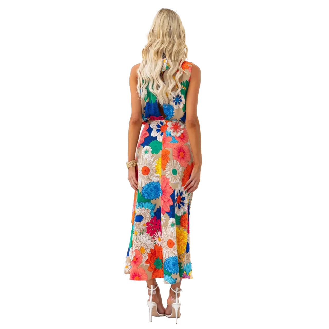 Isla Bloom Halter Midi Dress