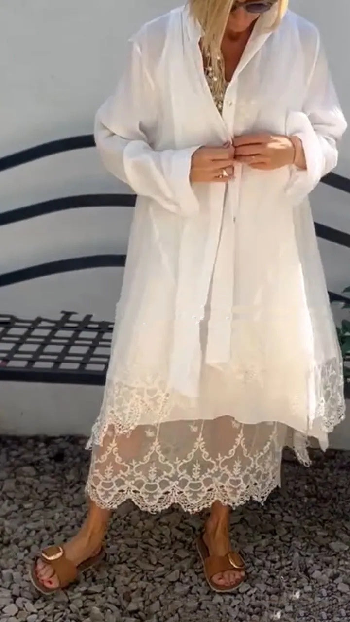Soléa Breeze Lace Cardigan Set