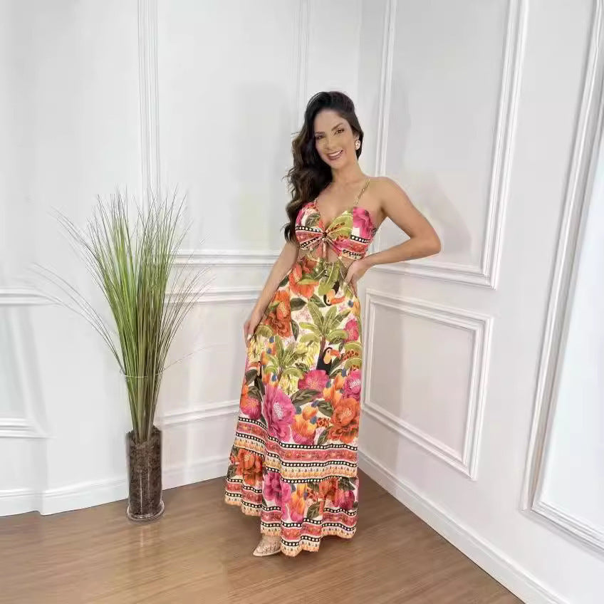 Tropica Bloom Backless Maxi Dress