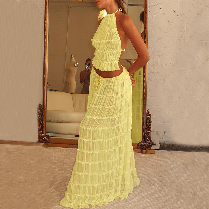 Celeste Crinkle Chiffon Set