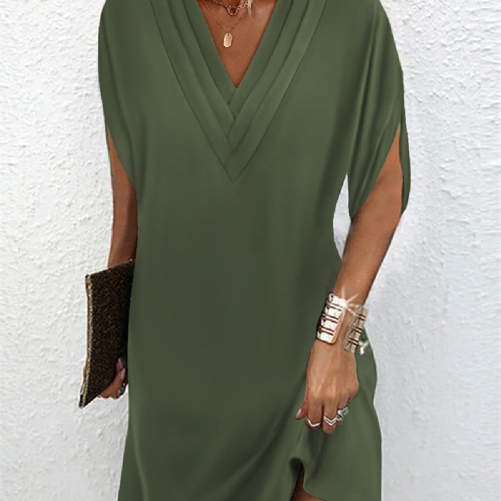 Coastal Flow Batwing Sleeve Dress