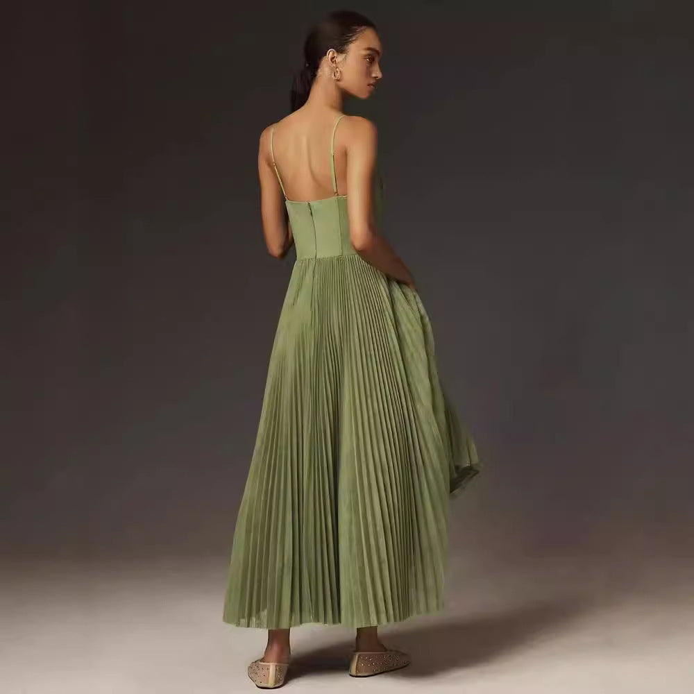 Verona Ice Silk Backless Dress