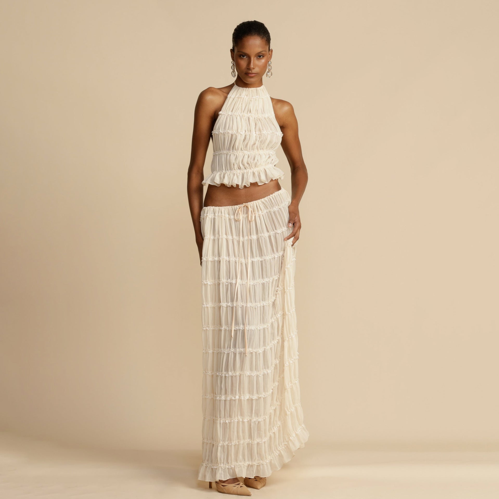 Celeste Crinkle Chiffon Set