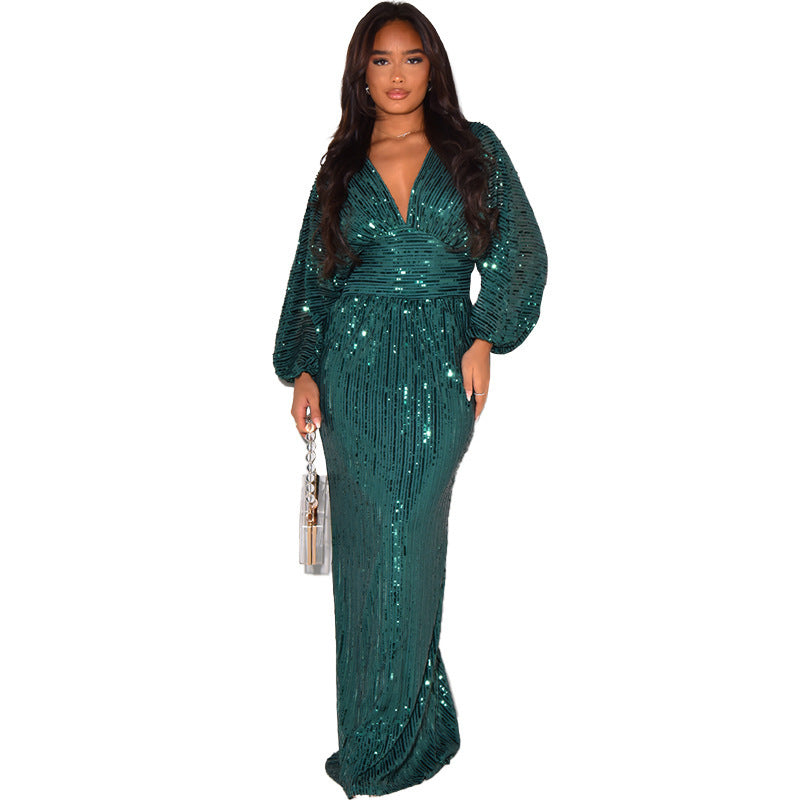 Aurora Sequin Maxi Dress