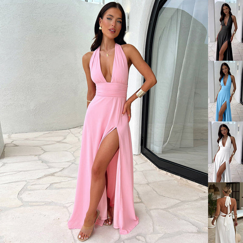 Soleil Luxe Slit Dress