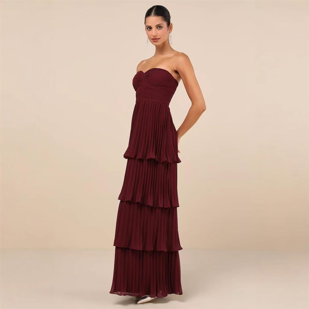 Vienna Pleated Maxi Dress