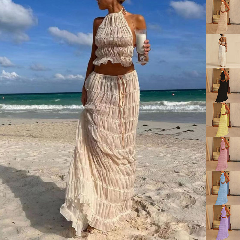 Celeste Crinkle Chiffon Set