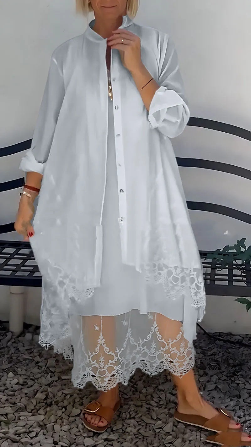 Soléa Breeze Lace Cardigan Set