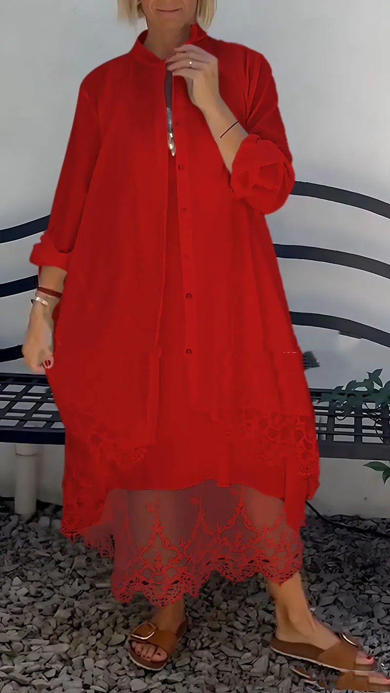 Soléa Breeze Lace Cardigan Set