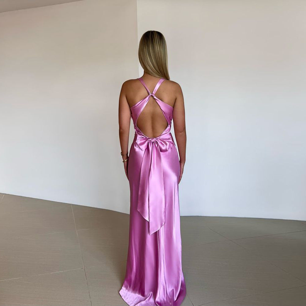 Luna Luxe Satin A-Line Dress