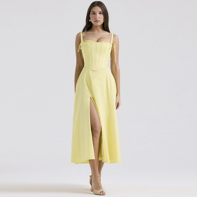 Ariana | Side-Split Midi Dress