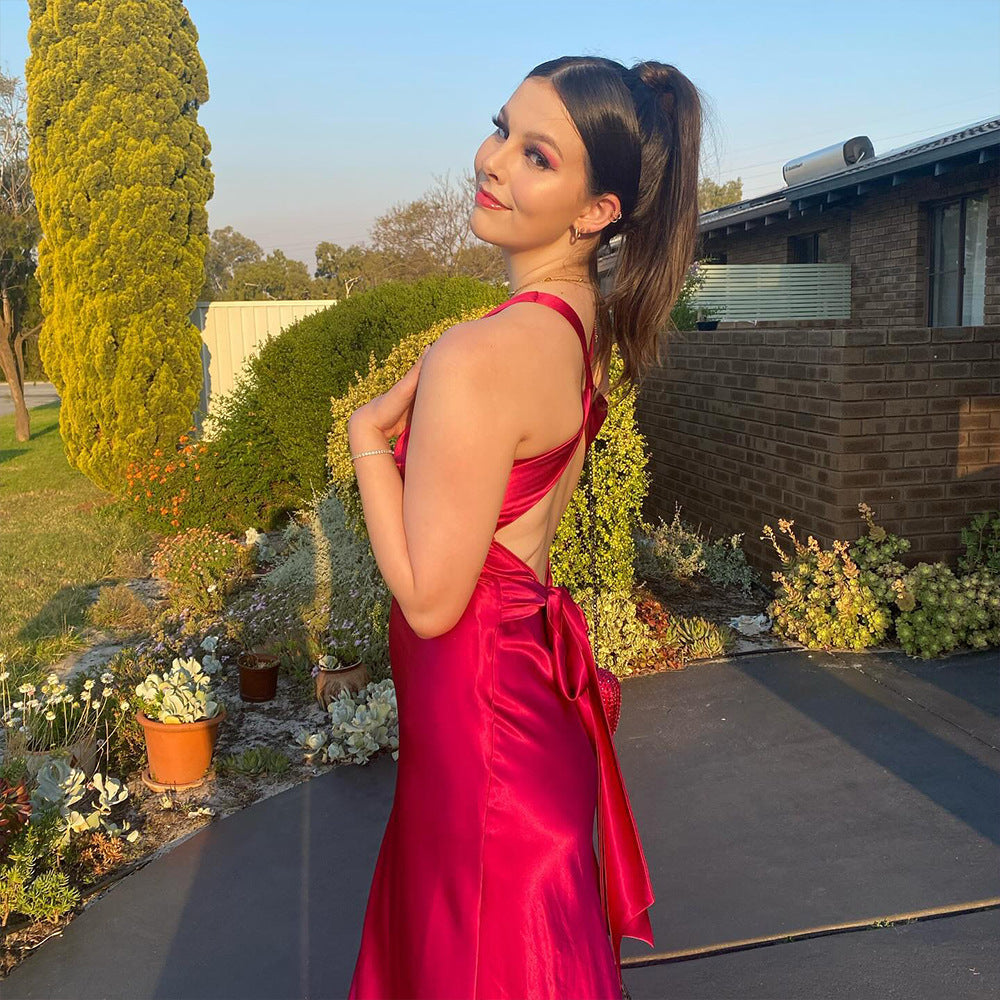 Luna Luxe Satin A-Line Dress