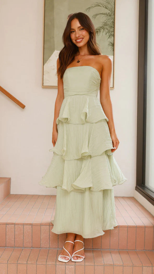 Celeste Ruffle Maxi Dress