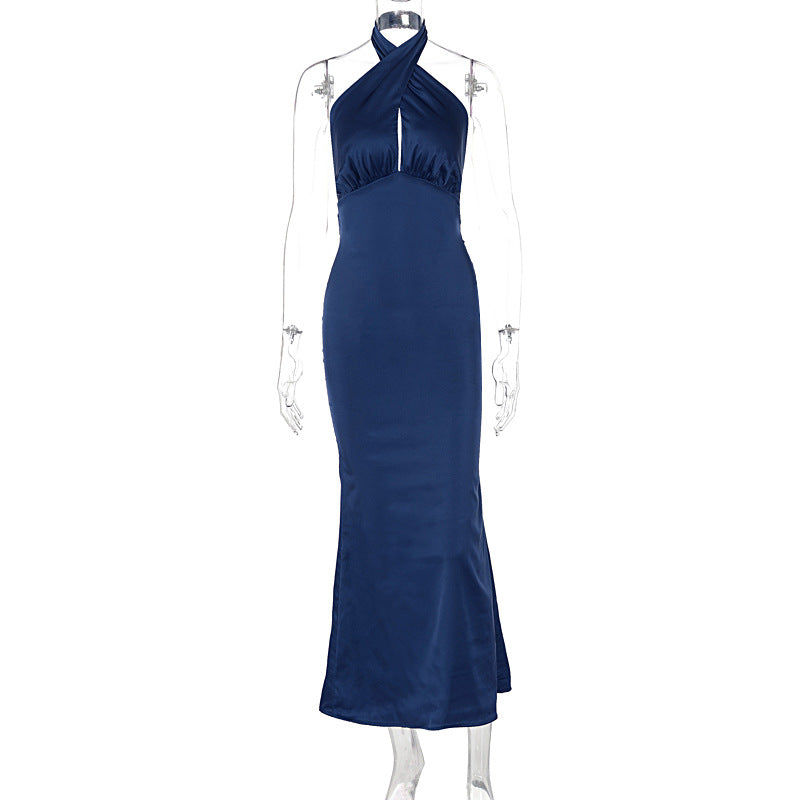 Celeste Halter Backless Gown