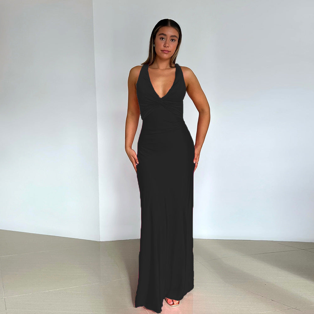 Luna Luxe Satin A-Line Dress