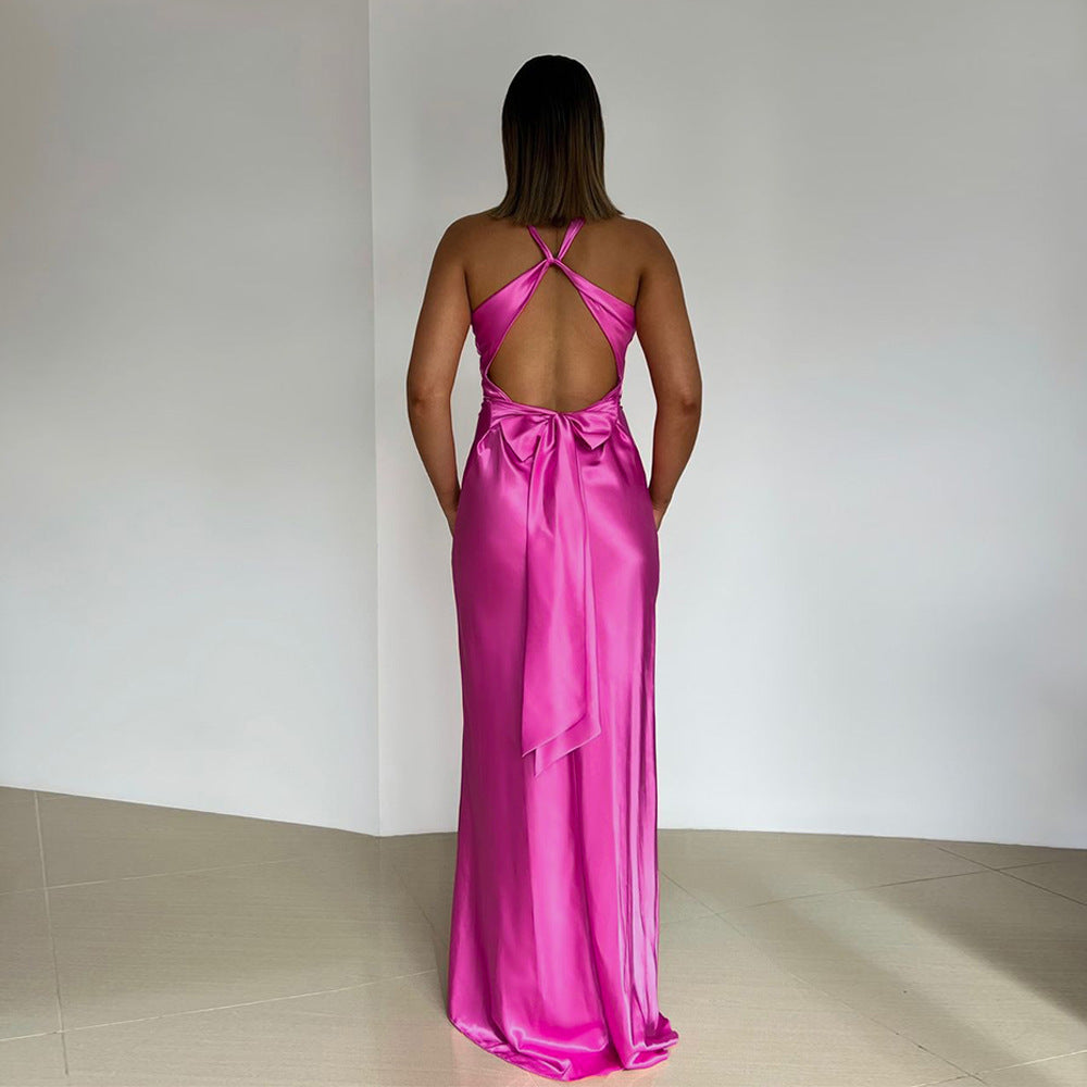 Luna Luxe Satin A-Line Dress