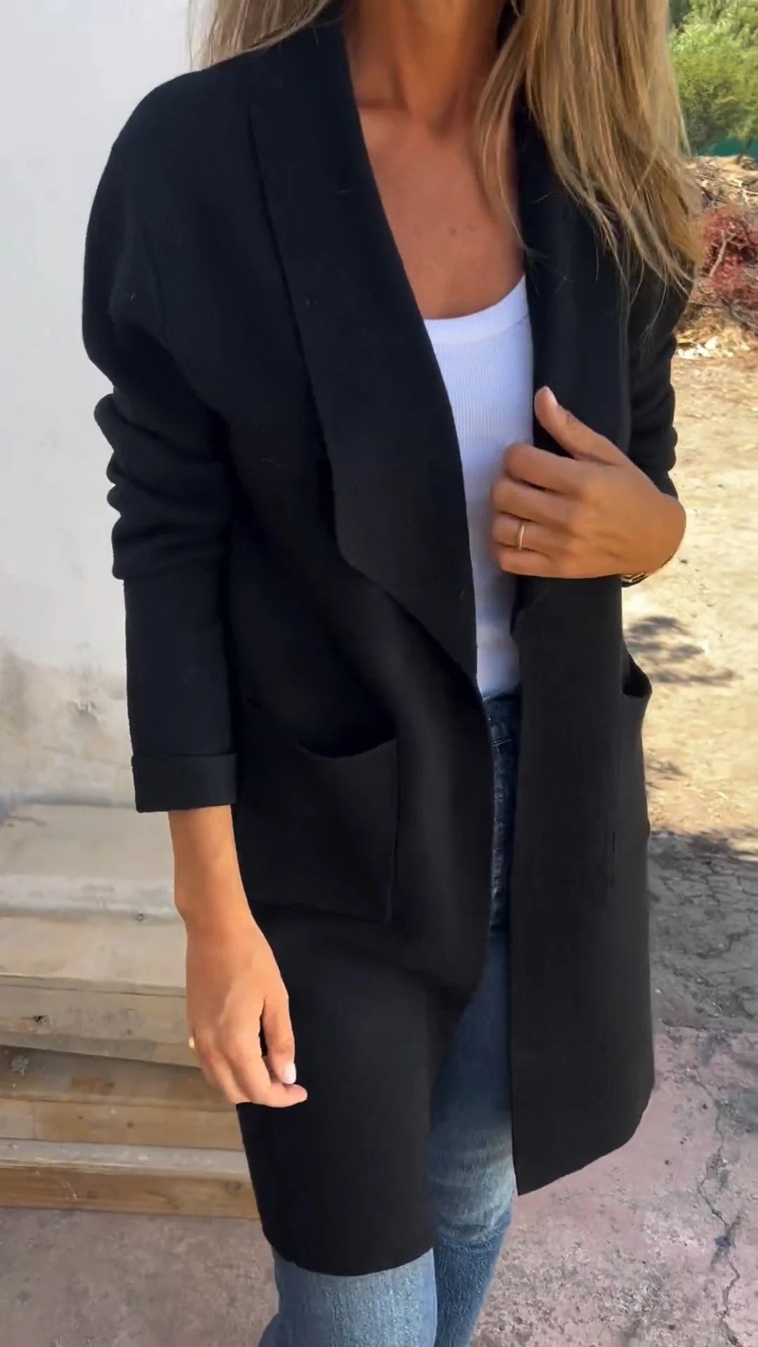 Cozy Elegance Open-Front Cardigan