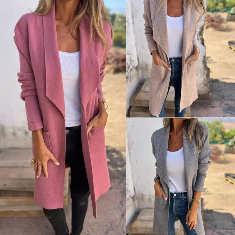 Cozy Elegance Open-Front Cardigan