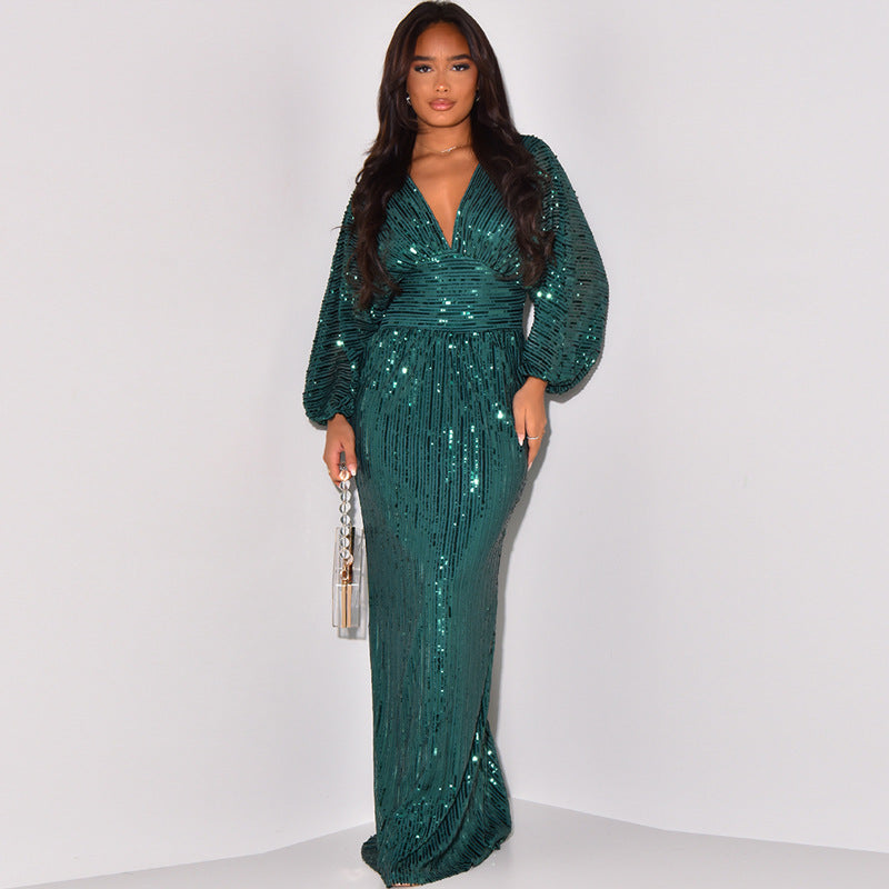 Aurora Sequin Maxi Dress
