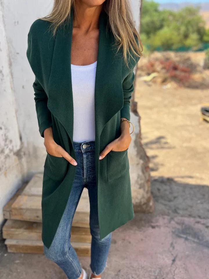 Cozy Elegance Open-Front Cardigan