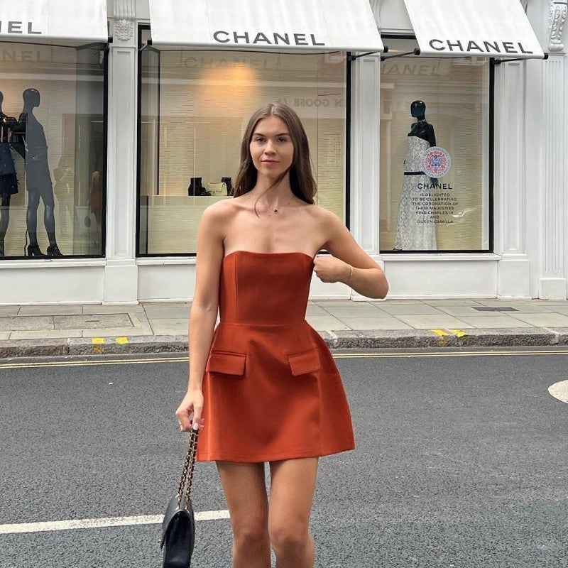 Chérie Strapless Sculpted Mini Dress