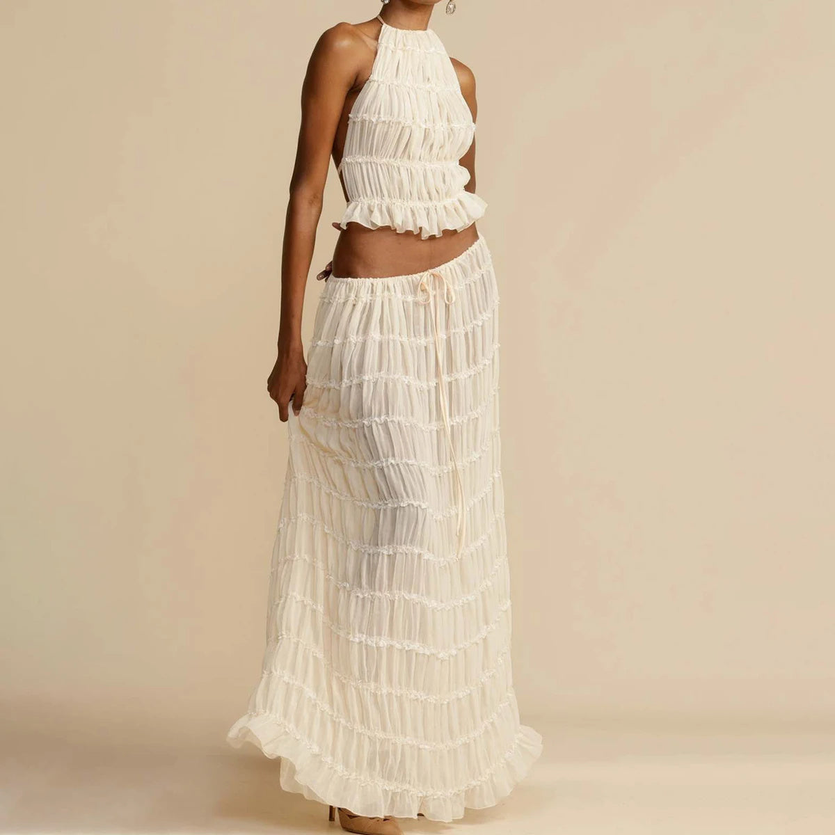 Celeste Crinkle Chiffon Set