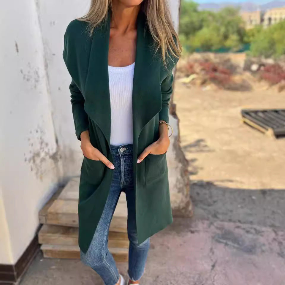 Cozy Elegance Open-Front Cardigan