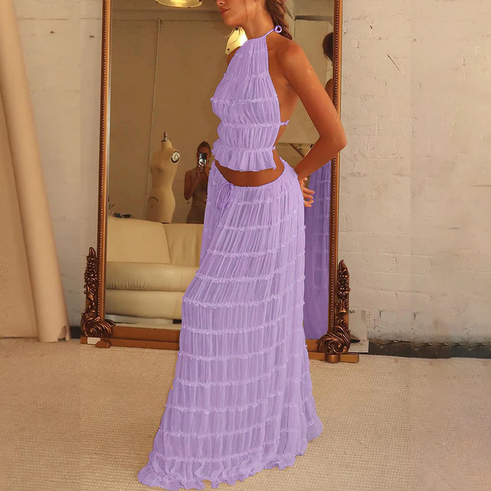 Celeste Crinkle Chiffon Set
