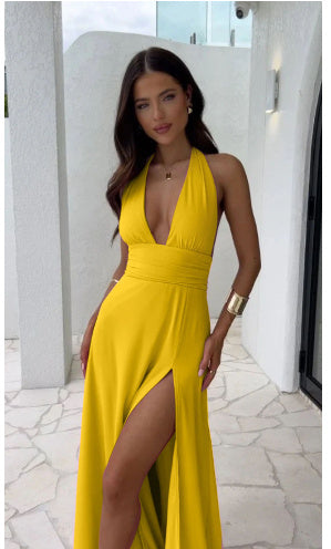 Soleil Luxe Slit Dress