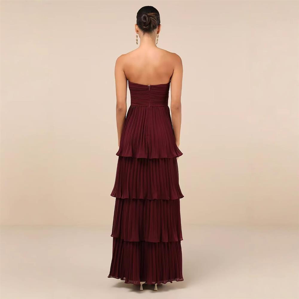 Vienna Pleated Maxi Dress